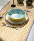 Mikasa Coupe Pasta Dinner Bowl 21cm - Yellow Blue Geometric Bowls The Cooks Kitchen 