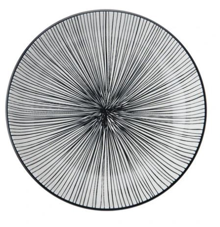 Mikasa Coupe Pasta Dinner Bowl 21cm - Black Stripe