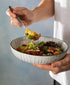 Mikasa Coupe Pasta Dinner Bowl 21cm - Black Stripe Bowls The Cooks Kitchen 