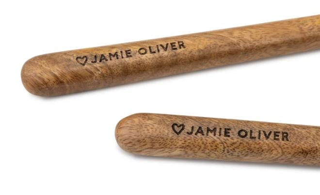 Jamie Oliver Big Love Wooden Serving Set Salad Servers The Cooks Kitchen 