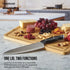 Farberware Snackle Box With 7 Snack Dividers And Bamboo Lid 20x33cm Snackle Box The Cooks Kitchen 