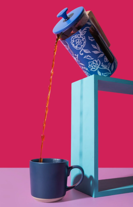 La Cafetière Pisa Cafetière 8 Cup / 1l (blu Fiorato)