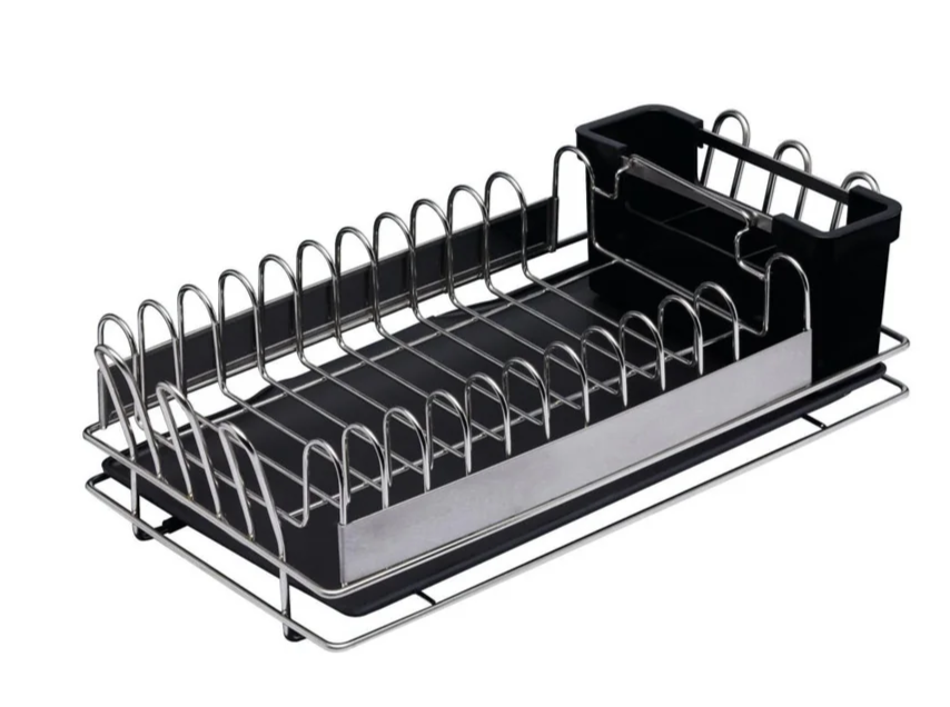 Mastercraft Compact Stainless Steel Dish Drainer 41 X 22cm