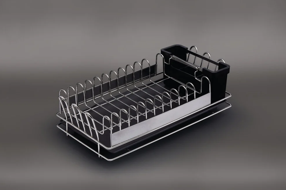 Mastercraft Compact Stainless Steel Dish Drainer 41 X 22cm