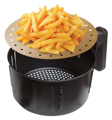 Toasta Bags Reusable Round Air Fryer Liners Dual Pack Set Of 2 - Gold