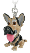 Little Paws German Shepherd, Key Ring/ Bag Charm
