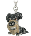 Little Paws Schnauzer, Key Ring/bag Charm