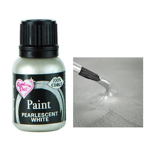 Rainbow Dust - Food Paint - Pearlescent White Colouring The Cooks Kitchen 