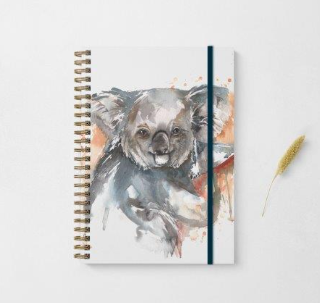 Meg Hawkins A5 Koala Tree Note Book