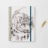 Meg Hawkins A5 Snow Leopard Note Book