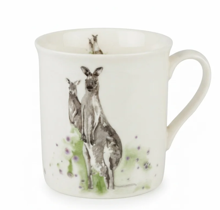 Meg Hawkins Kangaroo New Bone China Mug