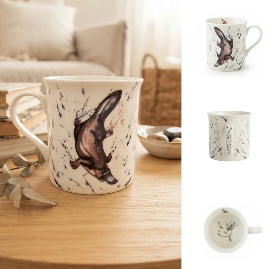 Meg Hawkins Platypus New Bone China Mug