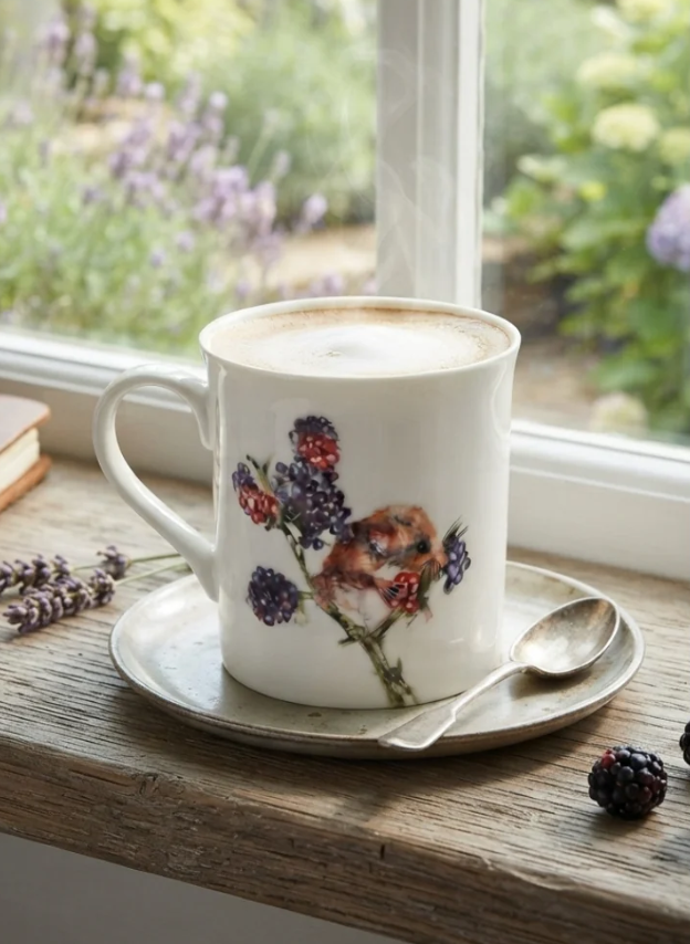 Meg Hawkins Field Mouse New Bone China Mug