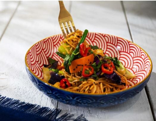 Mikasa Coupe Pasta Dinner Bowl 21cm - Blue Arc Bowls The Cooks Kitchen 