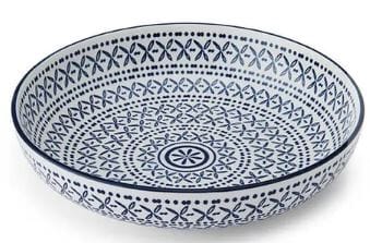 Mikasa 21cm Coupe Pasta Bowl - Blue Mediterranean Bowls The Cooks Kitchen 