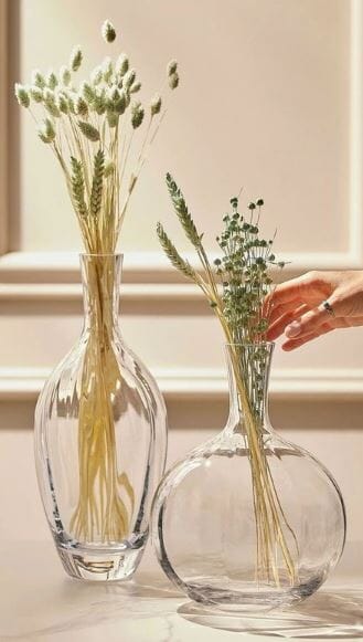Krosno Allium Optic Vase 34cm Vases The Cooks Kitchen 