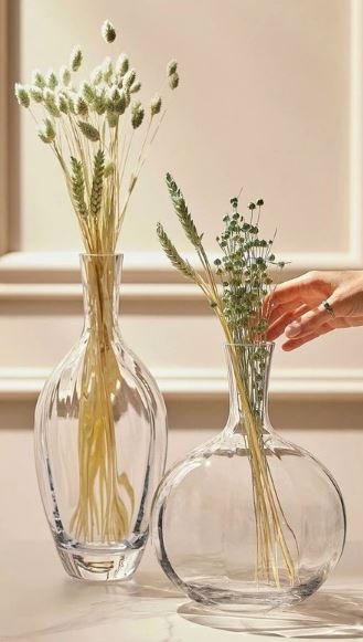 Krosno Allium Optic Vase 34cm