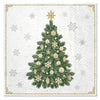 Paw Lunch Napkins 33cm Frosty Tree