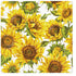 Paw Lunch Napkin 33cm Dancing Sunflowers Napkins The Cooks Kitchen 