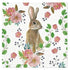 Paw Lunch Napkin 33cm Rabbit Berries Napkins The Cooks Kitchen 