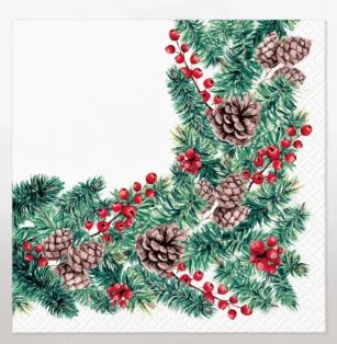 Paw Lunch Napkins - Winter Branches