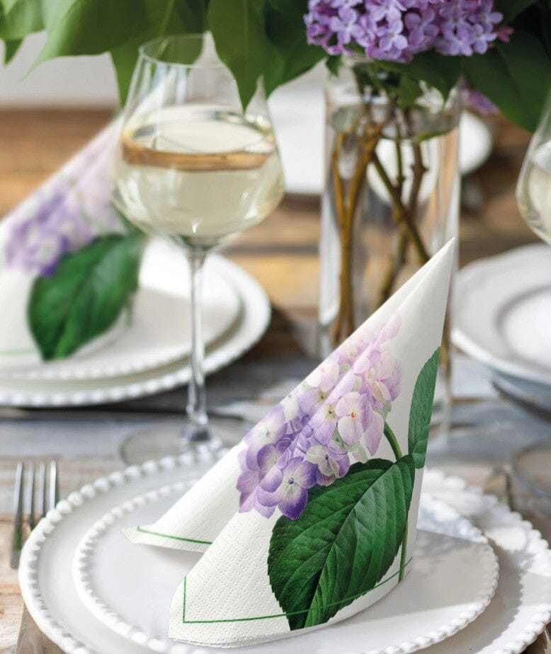 Paw Lunch Napkins 33cm Vintage Hydrangea Napkins The Cooks Kitchen 