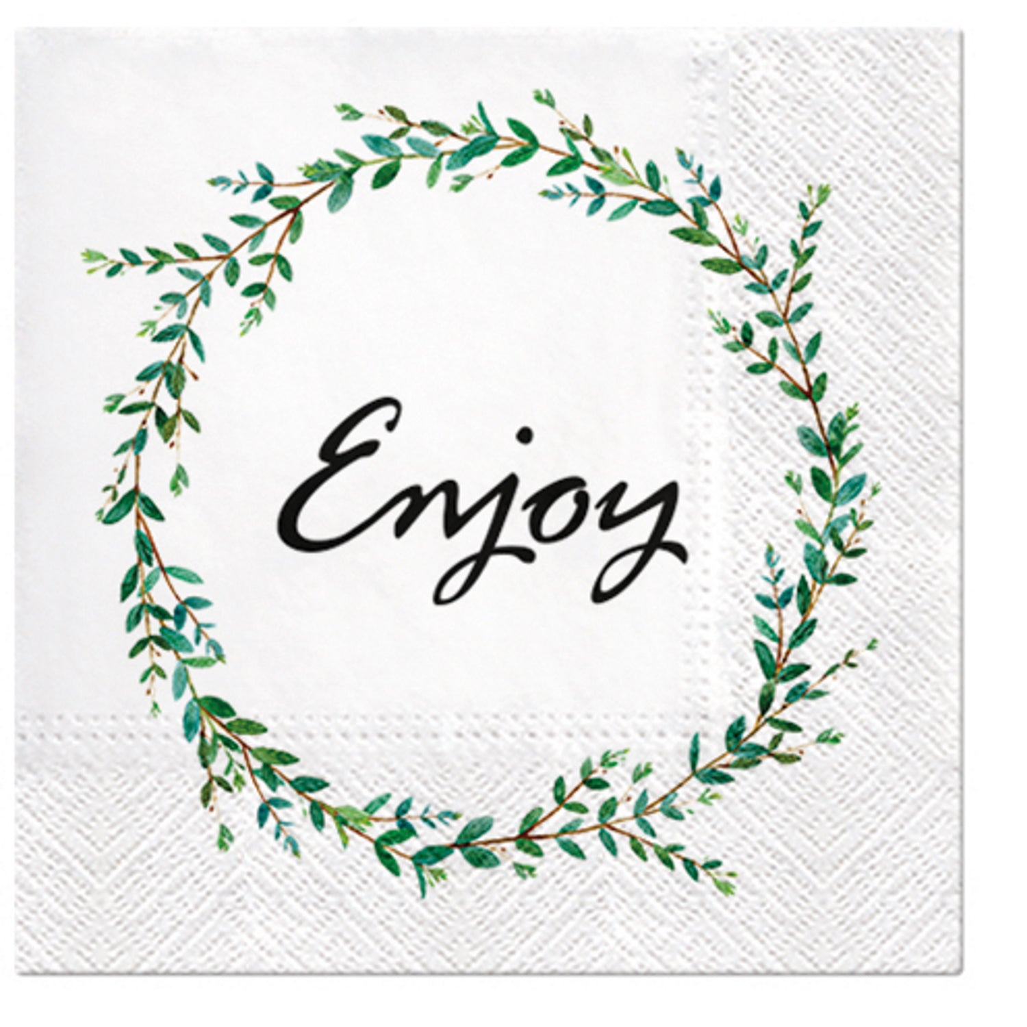 Paw Lunch Napkins 33cm Twigs Round