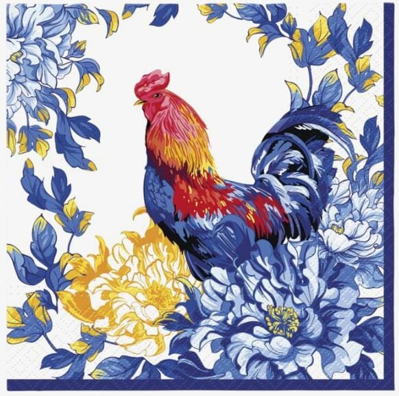 Paw Lunch Napkin 33cm Rustic Morning Napkins The Cooks Kitchen 