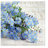 Paw Lunch Napkins 33cm Forget Me Not