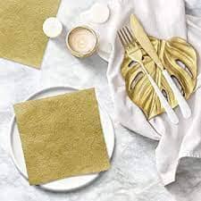 Paw Lunch Napkins 33cm Inspiration Gold Napkins The Cooks Kitchen 