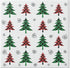 Paw Lunch Napkin - Xmas Tree Check Napkins The Cooks Kitchen 