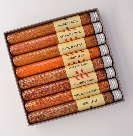 Eat.art Red Hot Chilli Addict | Gourmet Selection Of Fiery Red Hot Spice Blends | 8-pack Gift Set The Cooks Kitchen 