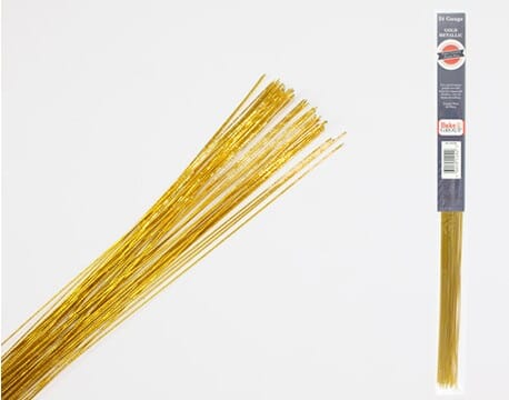 Flower Wire 24 Gauge Metallic Gold Flower Making The Cooks Kitchen 