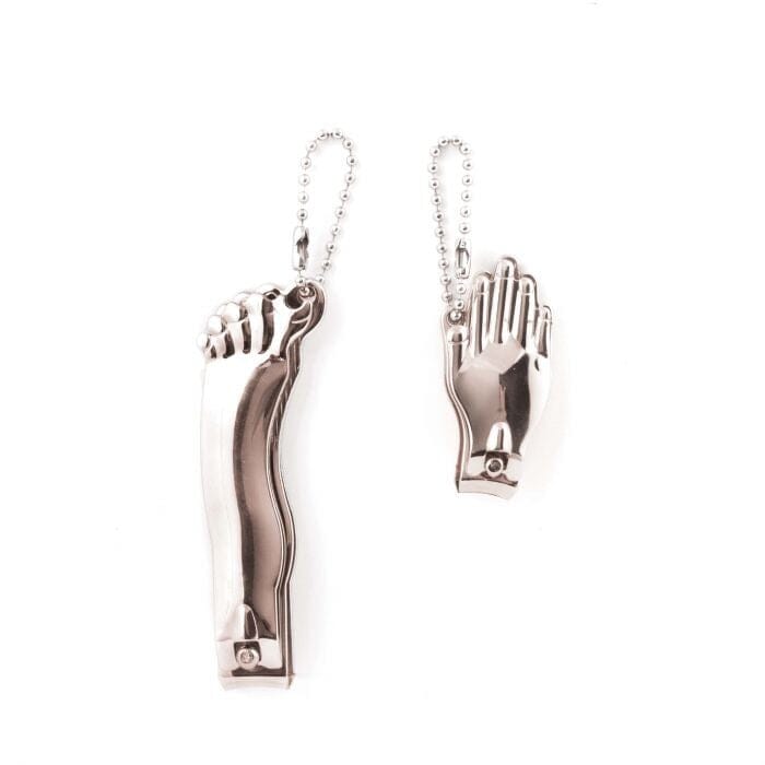 Kikkerland Hand & Foot Nail Clipper Set Silver 8.5x2.5x1.5cm Novelty Gifts The Cooks Kitchen Mandurah 