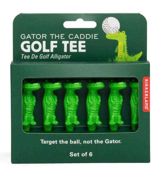 Kikkerland Gator Golf Tees Set Of 6 Novelty Gifts The Cooks Kitchen 