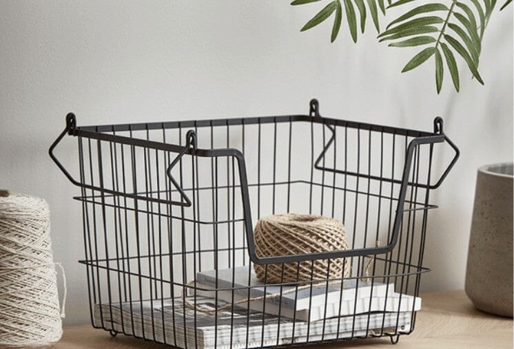 Soko & Co Stackable Wire Basket Small General Storage The Cooks Kitchen 