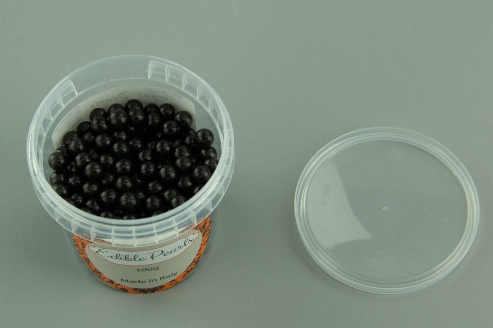 6mm Shiny Black Cachous Sprinkles The Cooks Kitchen 