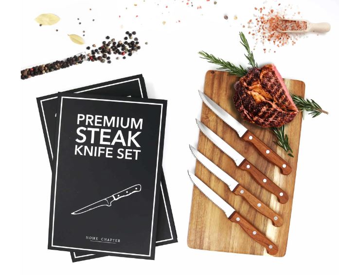 Premium Steak Knife Book Box