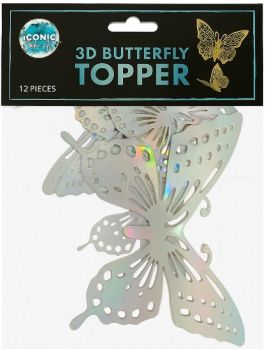 Iconic Cake Art Rainbow Butterfly Topper Type2 Cake Toppers The Cooks Kitchen 