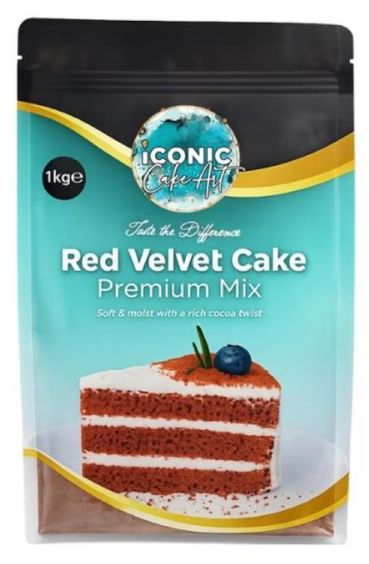 Bakels - Iconic Cake Art Red Velvet Cake Mix 1kg - Premium Cake Mixes The Cooks Kitchen 