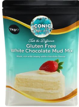 Bakels - Iconic Cake Art Gluten Free White Chocolate Mud Mix1kg Gluten Free The Cooks Kitchen 