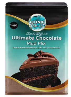 Bakels - Iconic Cake Art Ultimate Chocolate Mud Cake Mix 1kg Cake Mixes The Cooks Kitchen 