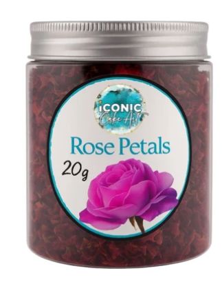 Iconic Cake Art Dried Rose Petals 20g Edible Decorations The Cooks Kitchen 
