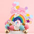 Iconic Cake Art Unicorn Rainbow Cake Topper Set Cake Toppers The Cooks Kitchen 