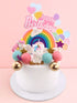 Iconic Cake Art Unicorn Rainbow Cake Topper Set Cake Toppers The Cooks Kitchen 
