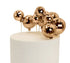 Iconic Cake Art Rose Gold Disco Ball Topper Set 12pc Cake Toppers The Cooks Kitchen 