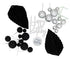 Iconic Cake Art Black And Silver Topper Set Cake Toppers The Cooks Kitchen 