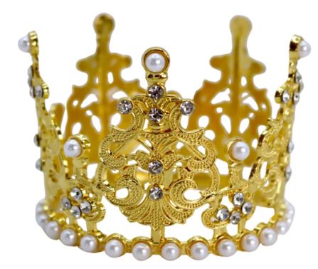 Iconic Cake Art Gold Crown Topper 7.5cm Cake Toppers The Cooks Kitchen 
