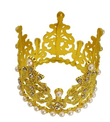 Iconic Cake Art Gold Crown Topper 7.5cm Cake Toppers The Cooks Kitchen 
