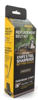 Work Sharp Ken Onion Rplacement Belt Pack X22 Medium Grit 5pc 